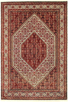 Alfombra persa - Bidjar - 246 x 170 cm - rojo