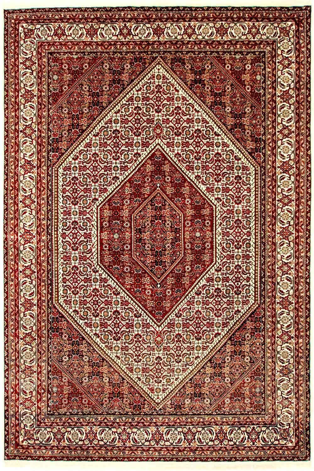 Alfombra persa - Bidjar - 246 x 170 cm - rojo