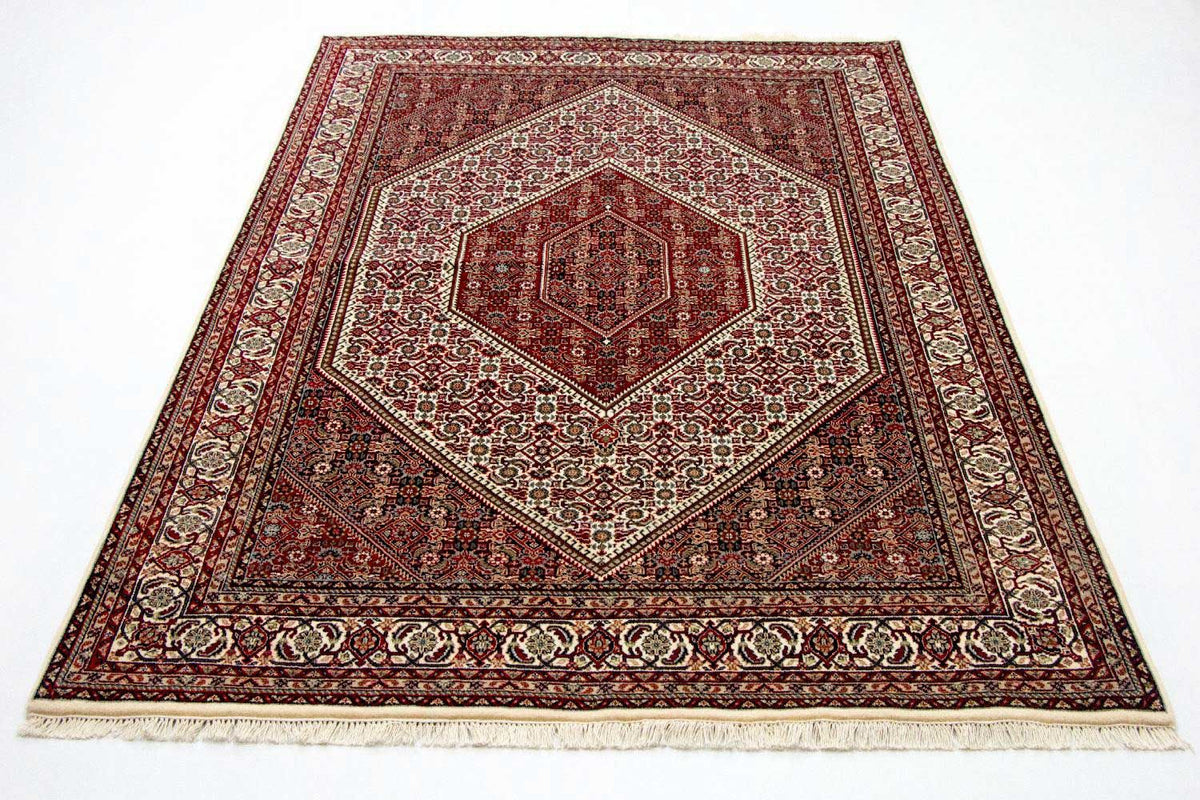 Alfombra persa - Bidjar - 246 x 170 cm - rojo