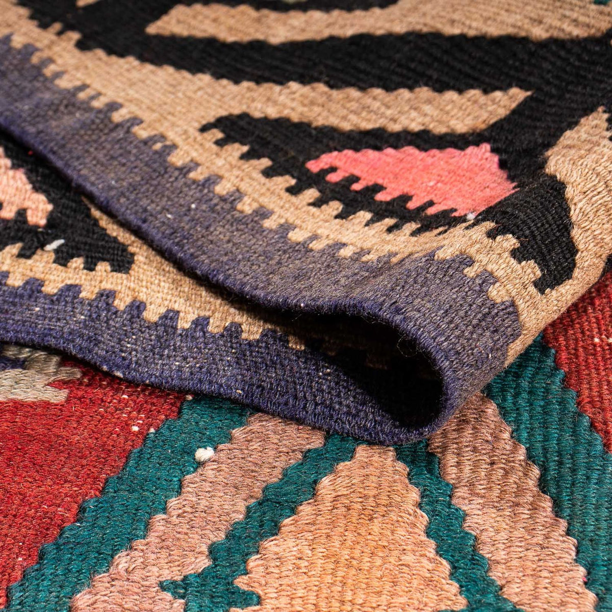 Alfombra de pasillo Alfombra Kelim - Antigua - 300 x 140 cm - multicolor