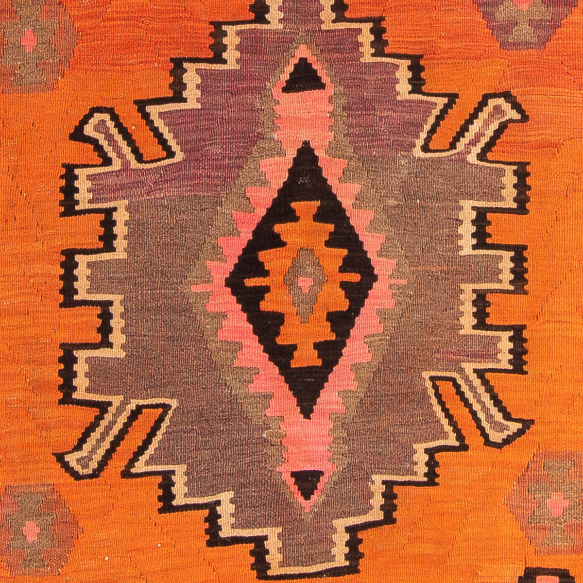 Alfombra de pasillo Alfombra Kelim - Antigua - 265 x 135 cm - multicolor