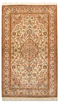 Alfombra de seda - Seda de Cachemira - 164 x 94 cm - beige