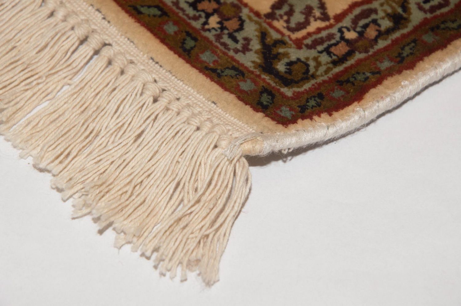 Alfombra de seda - Seda de Cachemira - 164 x 94 cm - beige