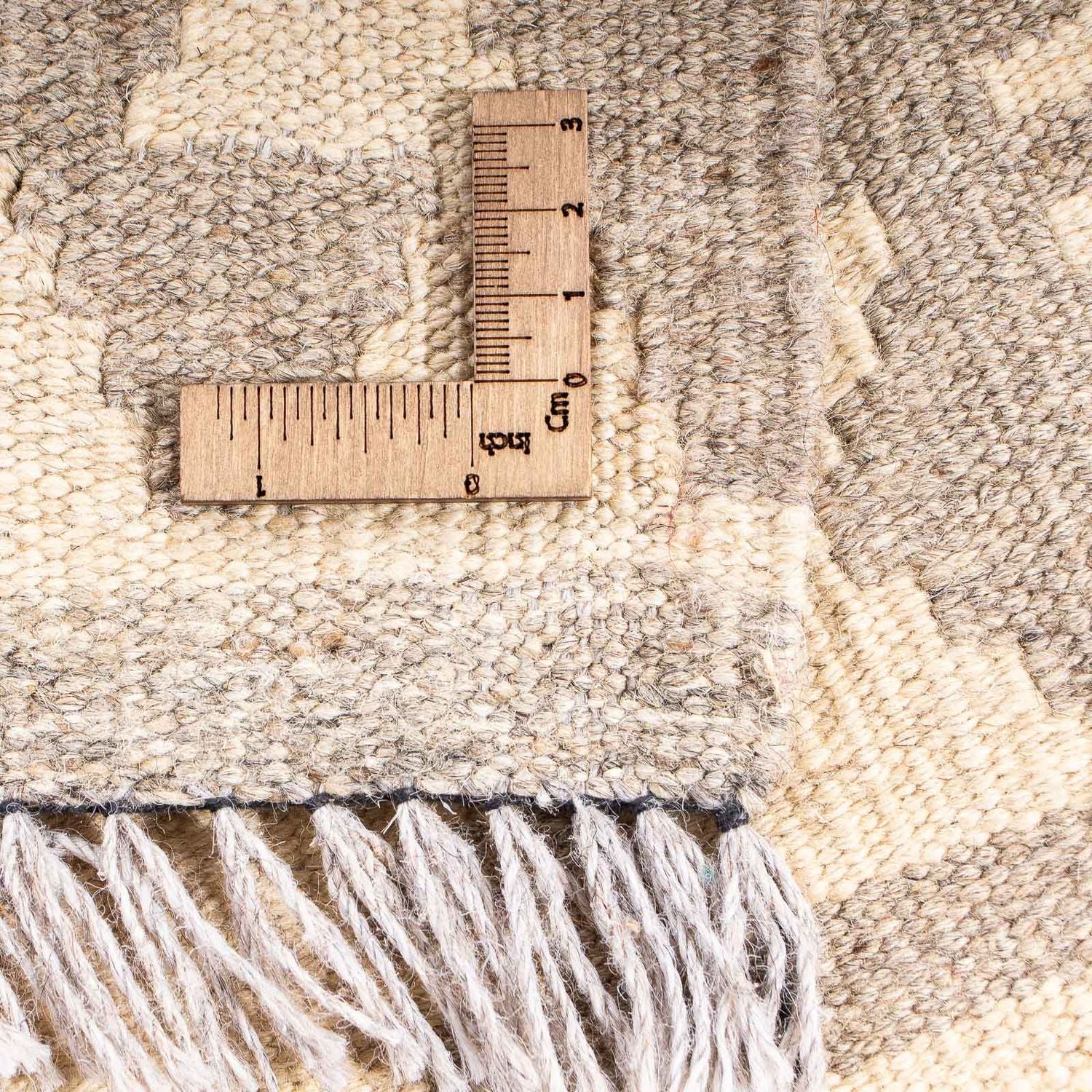 Alfombra Kelim - Splash - 182 x 115 cm - beige