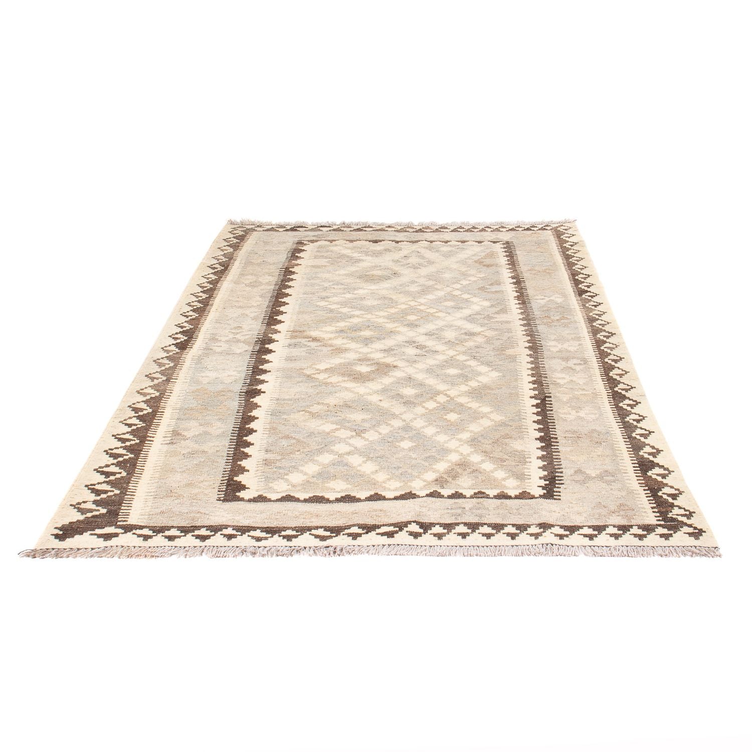 Alfombra Kelim - Splash - 196 x 134 cm - natural