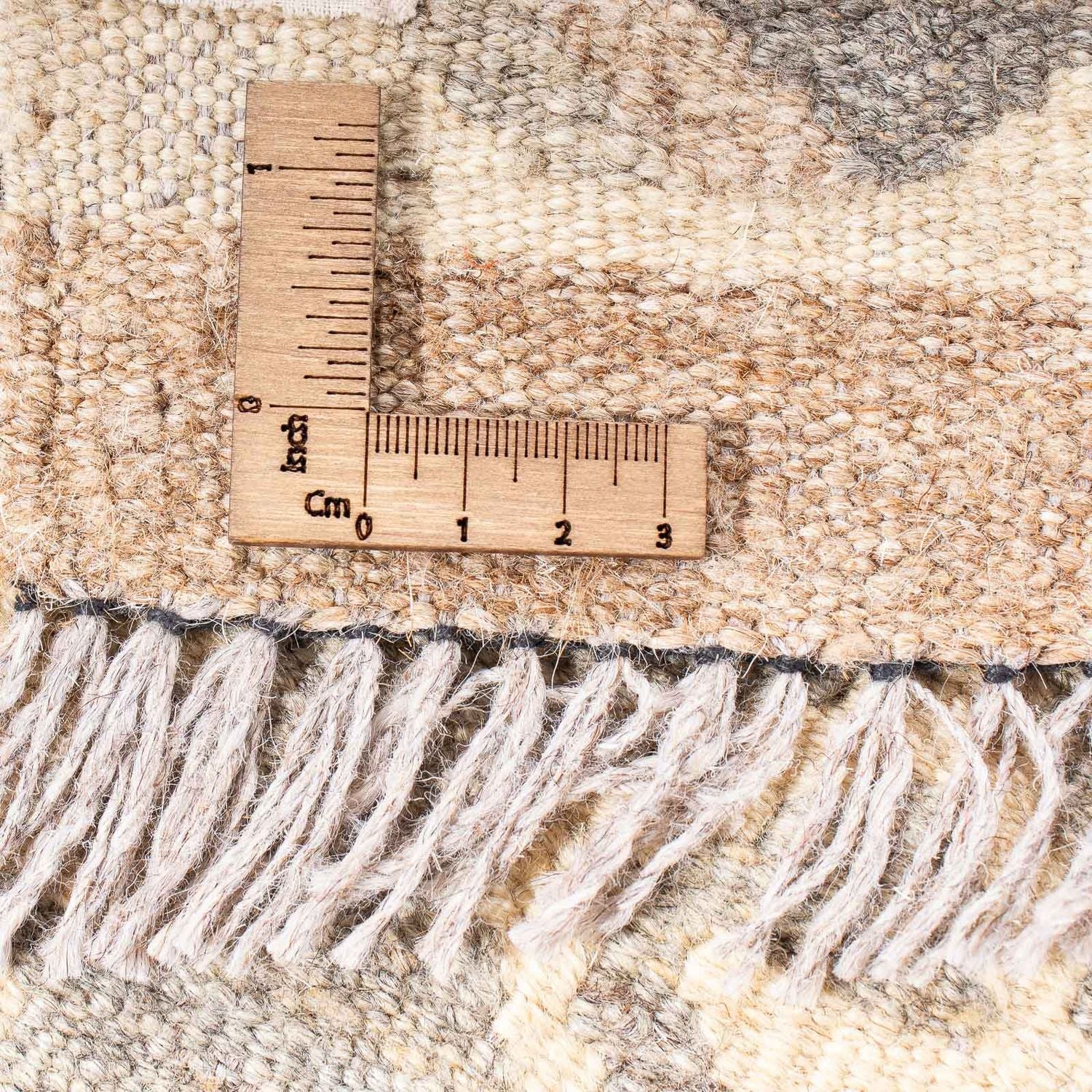 Alfombra Kelim - Splash - 203 x 121 cm - beige