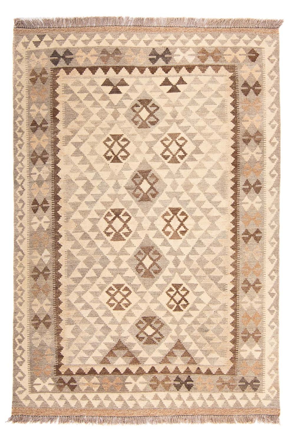 Alfombra Kelim - Splash - 175 x 127 cm - beige