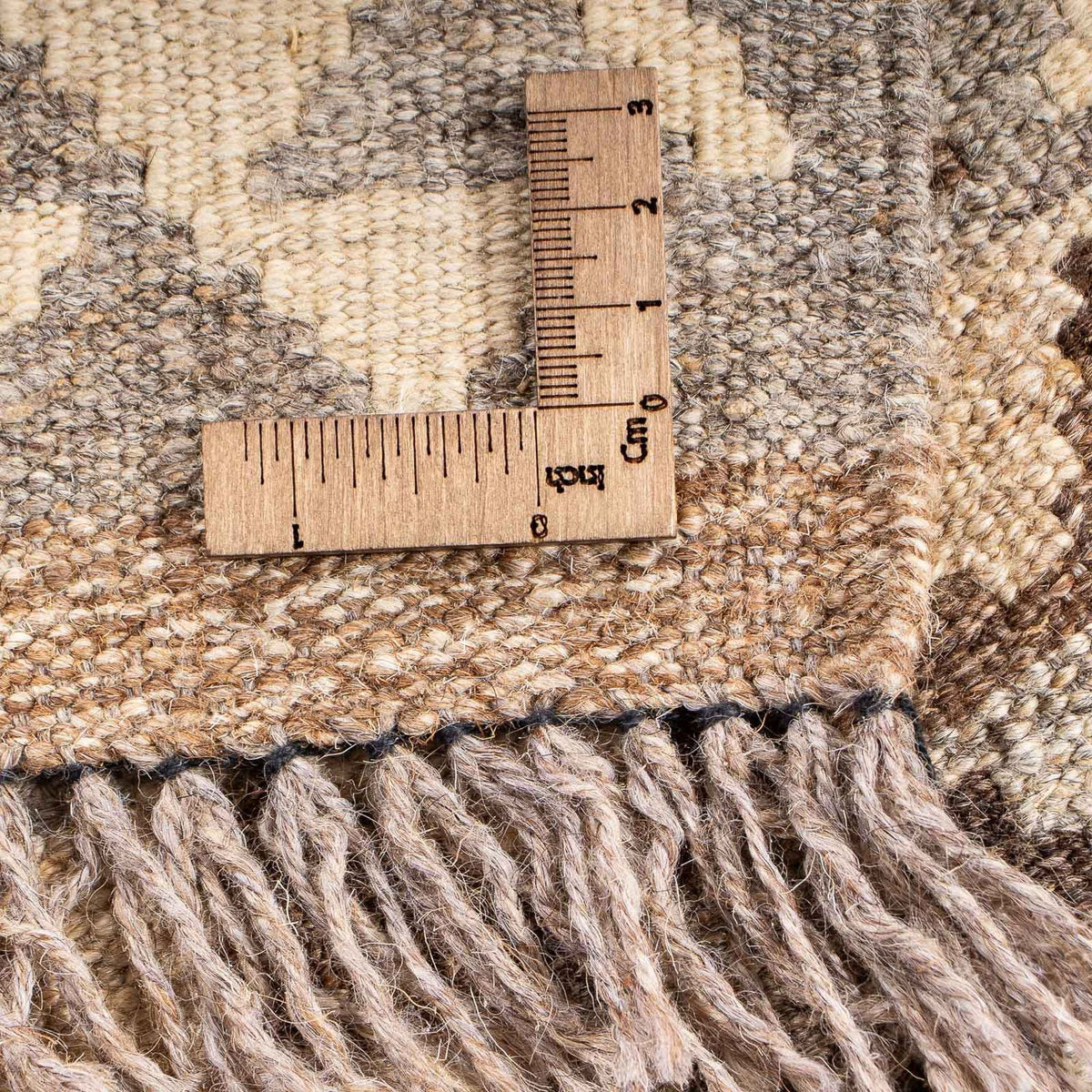 Alfombra Kelim - Splash - 175 x 127 cm - beige