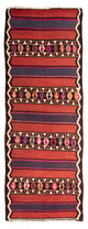 Kilim antiguo Alfombra 140x380cm