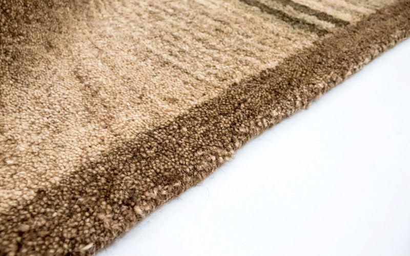 Alfombra de lana - 196 x 139 cm - beige