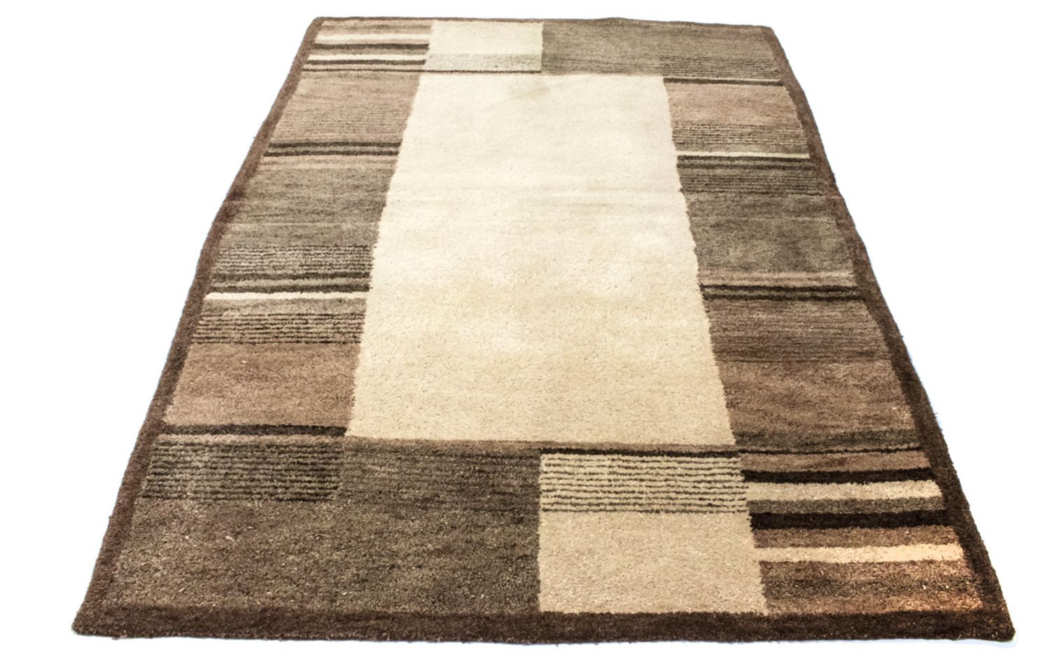 Alfombra de lana - 196 x 139 cm - beige