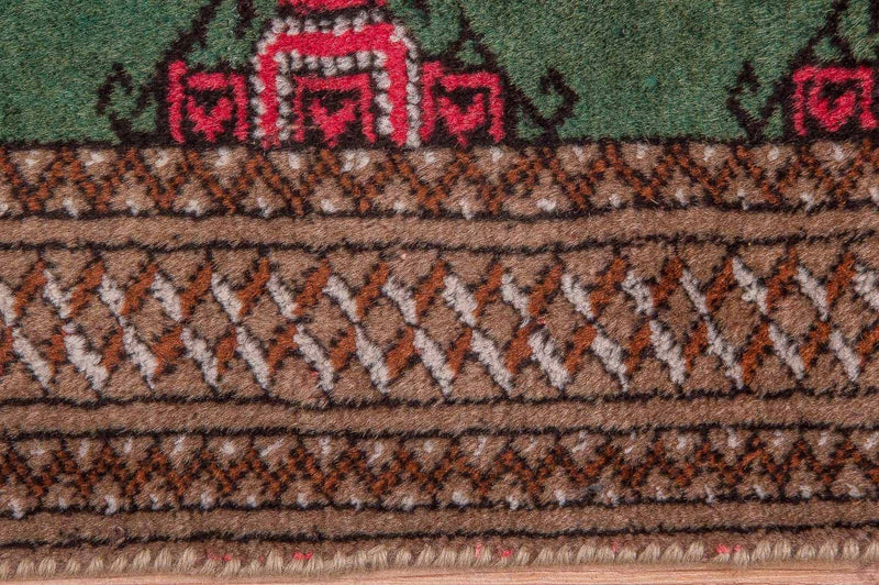 Alfombra Turkaman - 143 x 99 cm - verde
