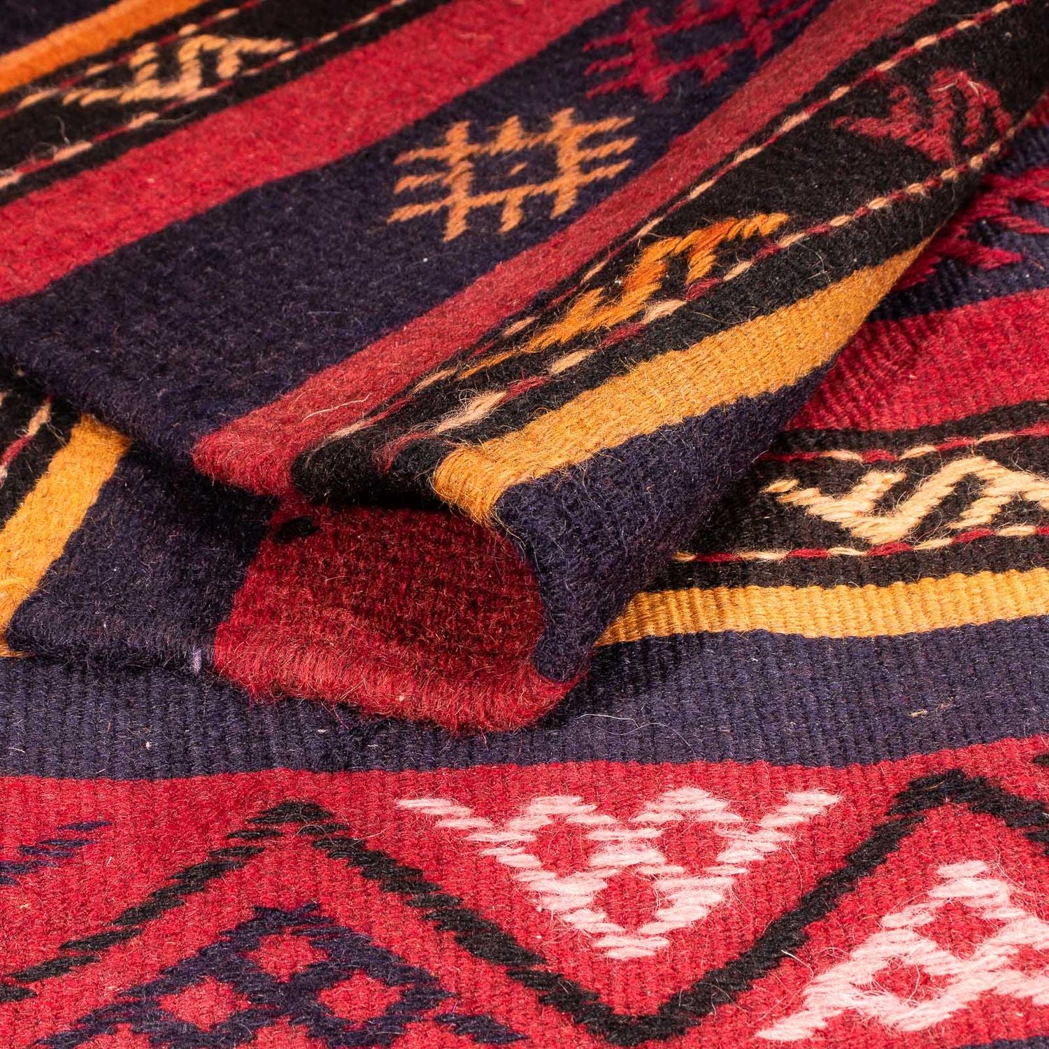 Alfombra Kelim - Antigua - 210 x 140 cm - multicolor