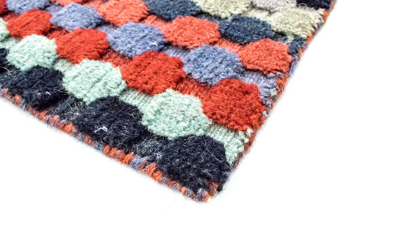 Alfombra de lana - 90 x 60 cm - multicolor