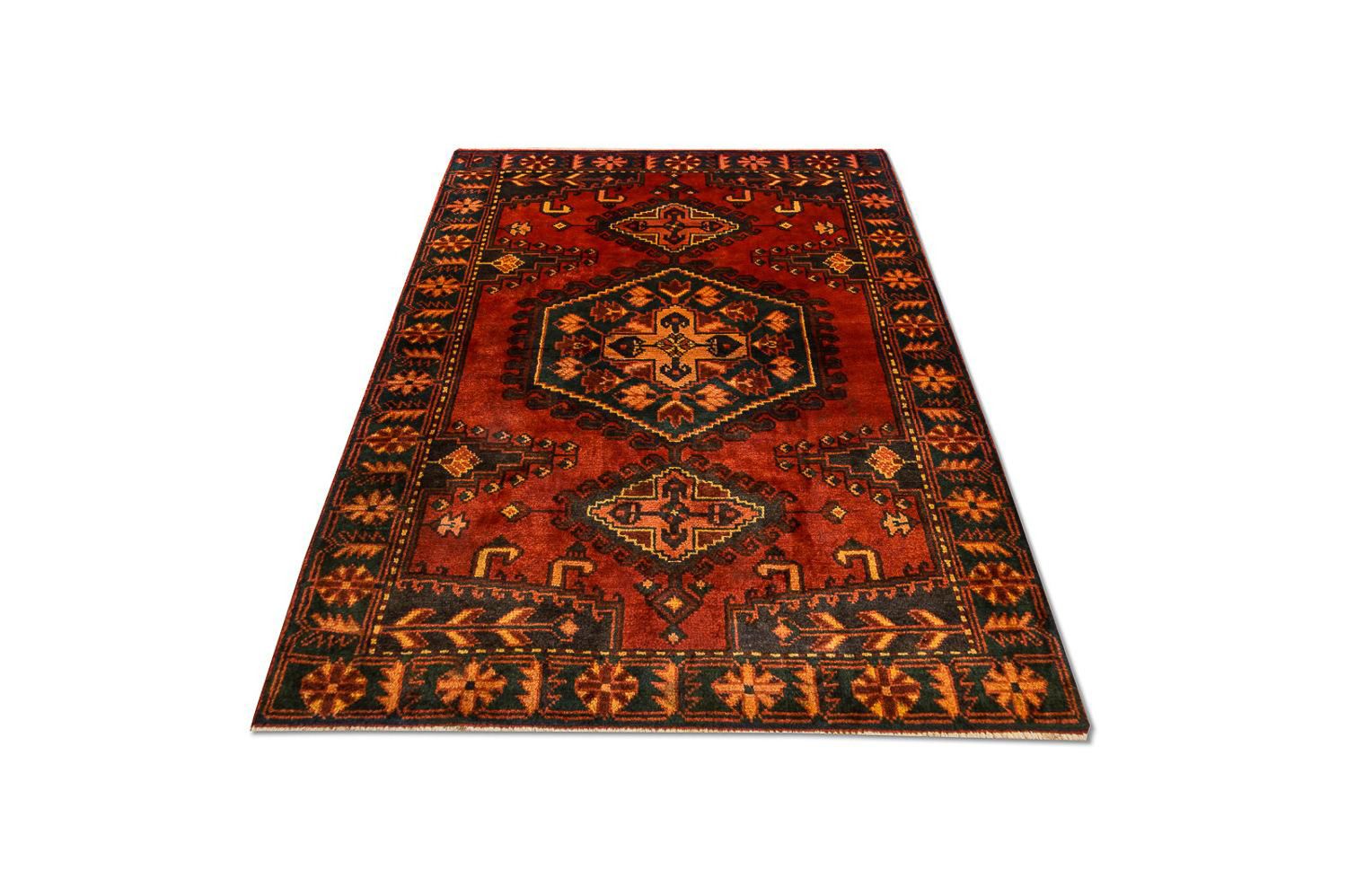 Alfombra persa - Nómada - 157 x 113 cm - óxido