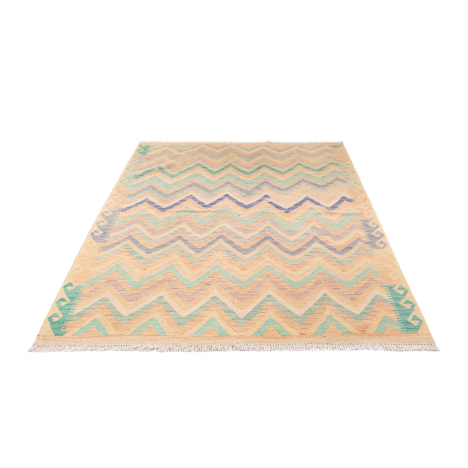 Alfombra Kelim - Splash - 203 x 152 cm - multicolor