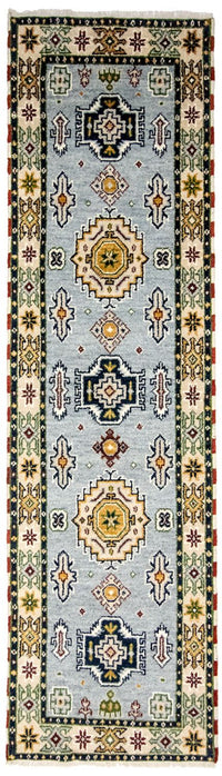 Alfombra de pasillo Alfombra oriental - 300 x 82 cm - azul claro