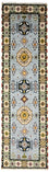 Alfombra de pasillo Alfombra oriental - 300 x 82 cm - azul claro