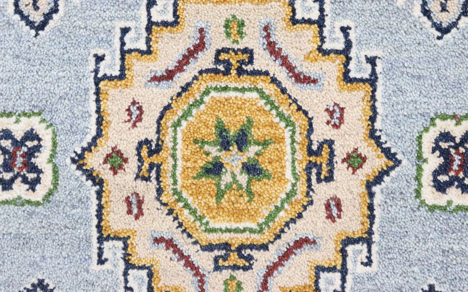 Alfombra de pasillo Alfombra oriental - 300 x 82 cm - azul claro