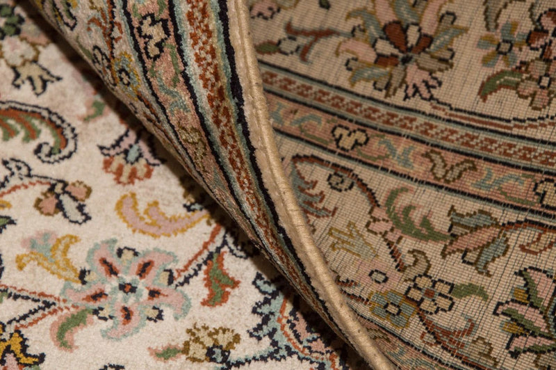 Alfombra de seda - Seda de Cachemira - 148 x 93 cm - beige