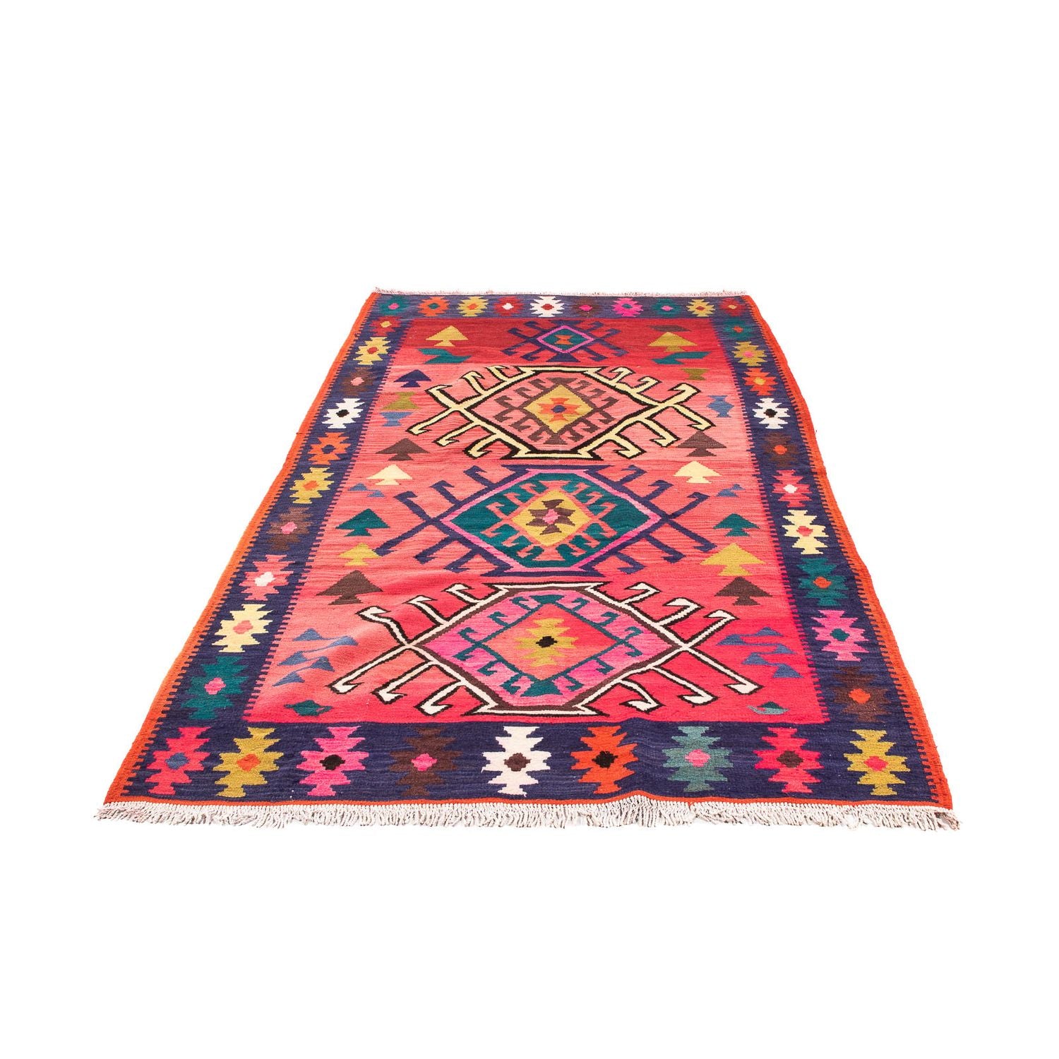 Alfombra Kelim - Antigua - 250 x 150 cm - multicolor