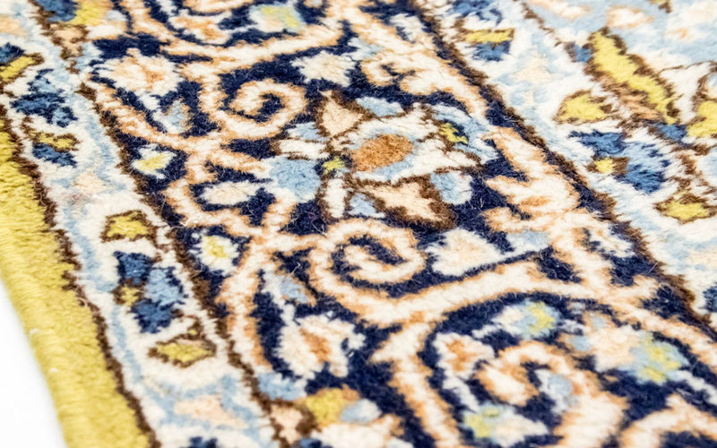 Alfombra Persa - Nain - Real - 259 x 151 cm - verde claro