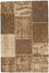 Alfombra de patchwork - 93 x 61 cm - multicolor