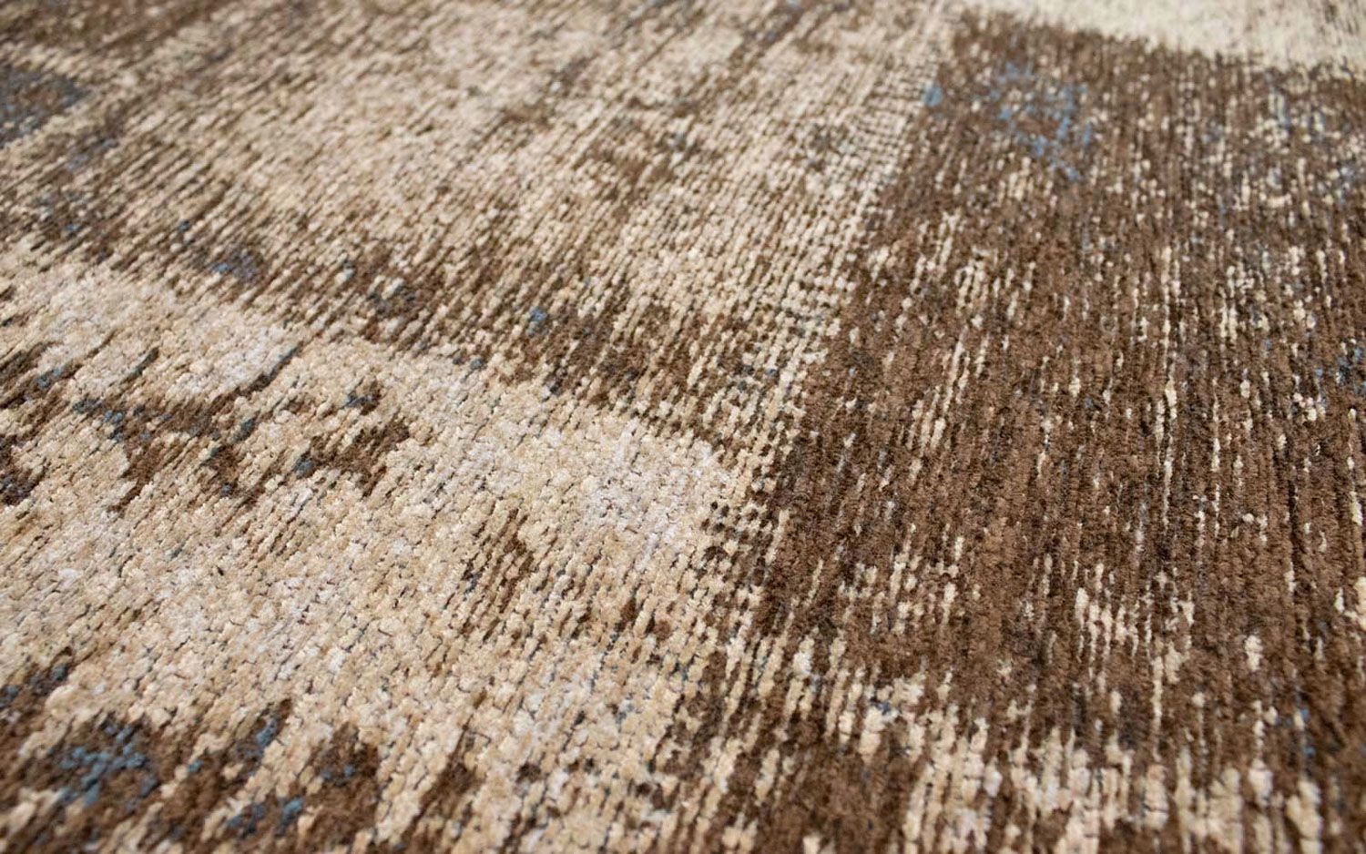 Alfombra de patchwork - 93 x 61 cm - multicolor