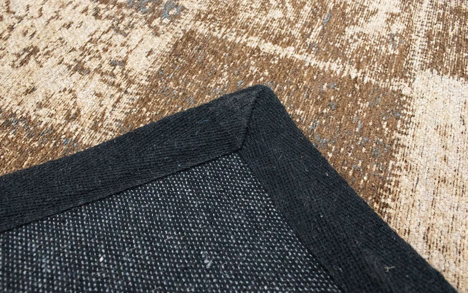 Alfombra de patchwork - 93 x 61 cm - multicolor