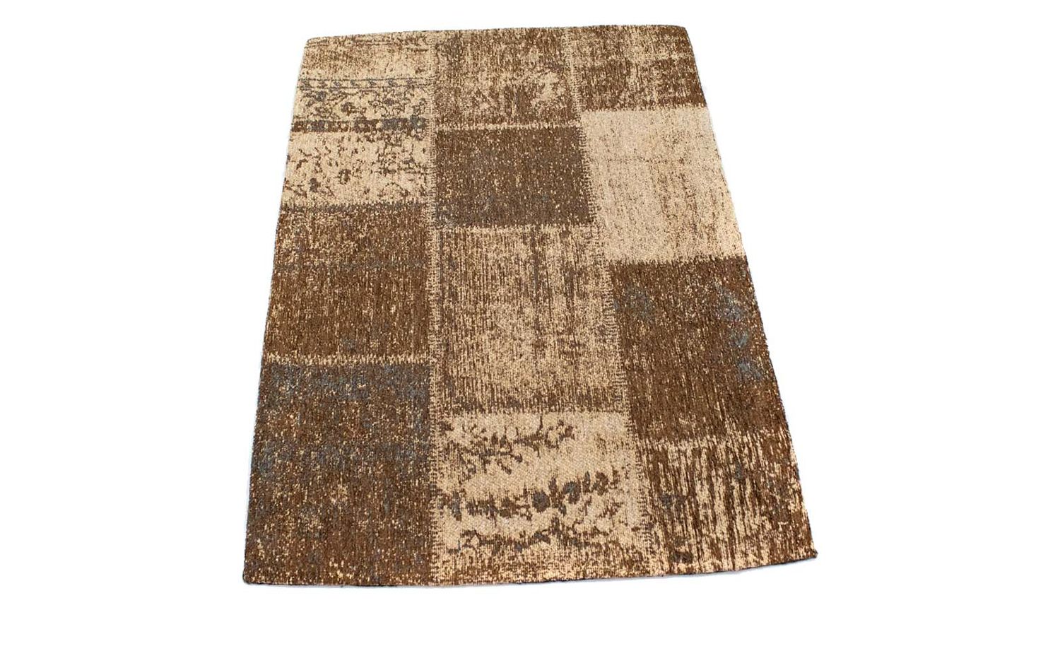 Alfombra de patchwork - 93 x 61 cm - multicolor