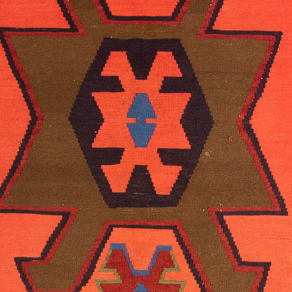 Alfombra de pasillo Alfombra Kelim - Antigua - 335 x 150 cm - multicolor