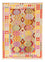 Alfombra Kelim - Splash - 203 x 148 cm - multicolor