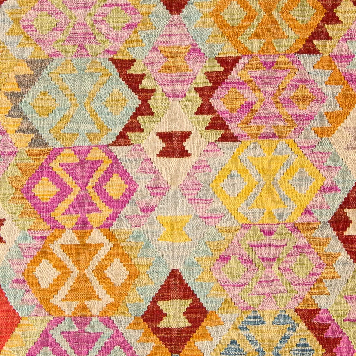 Alfombra Kelim - Splash - 203 x 148 cm - multicolor