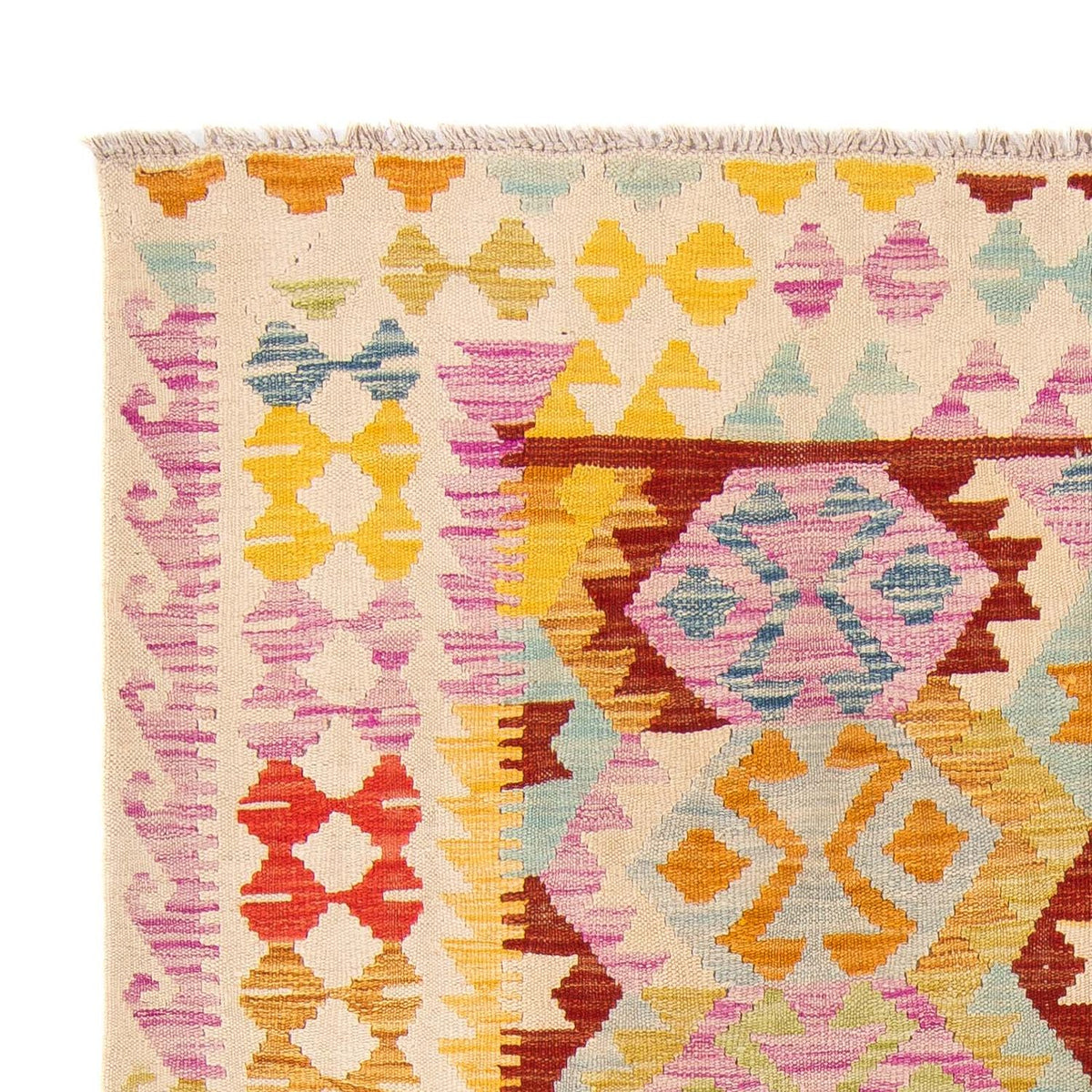 Alfombra Kelim - Splash - 203 x 148 cm - multicolor