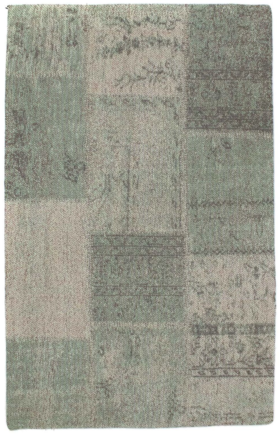 Alfombra de patchwork - 94 x 62 cm - multicolor