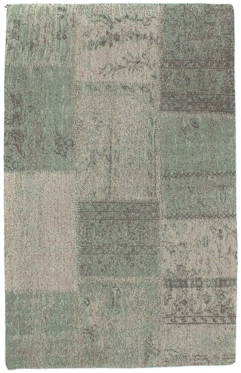 Alfombra de patchwork - 94 x 62 cm - multicolor