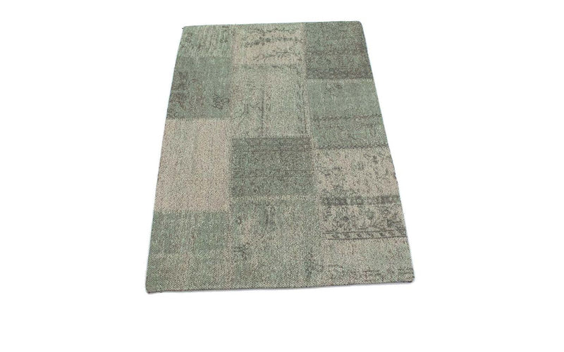 Alfombra de patchwork - 94 x 62 cm - multicolor