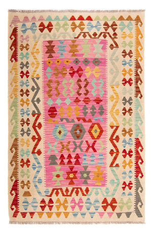 Alfombra Kelim - Splash - 175 x 130 cm - rosa