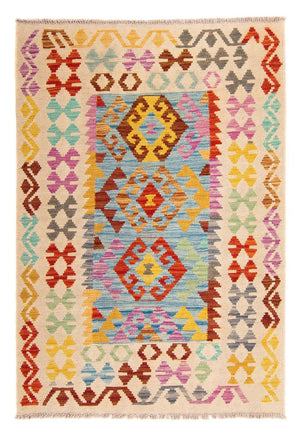 Alfombra Kelim - Splash - 146 x 100 cm - multicolor