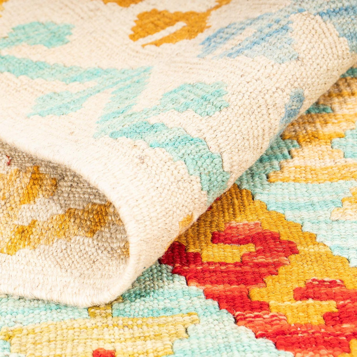 Alfombra Kelim - Splash - 152 x 101 cm - multicolor