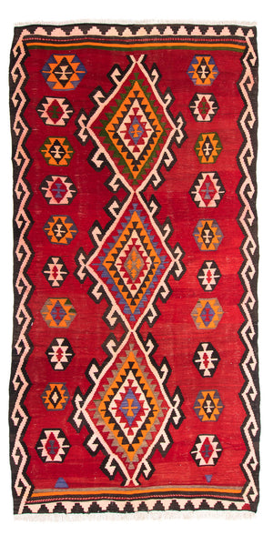 Alfombra Kelim - Antigua - 305 x 160 cm - multicolor