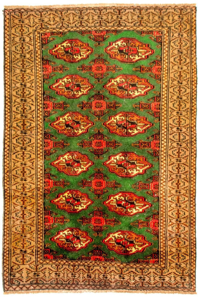 Alfombra Turkaman 102x143cm - Alfombra persa