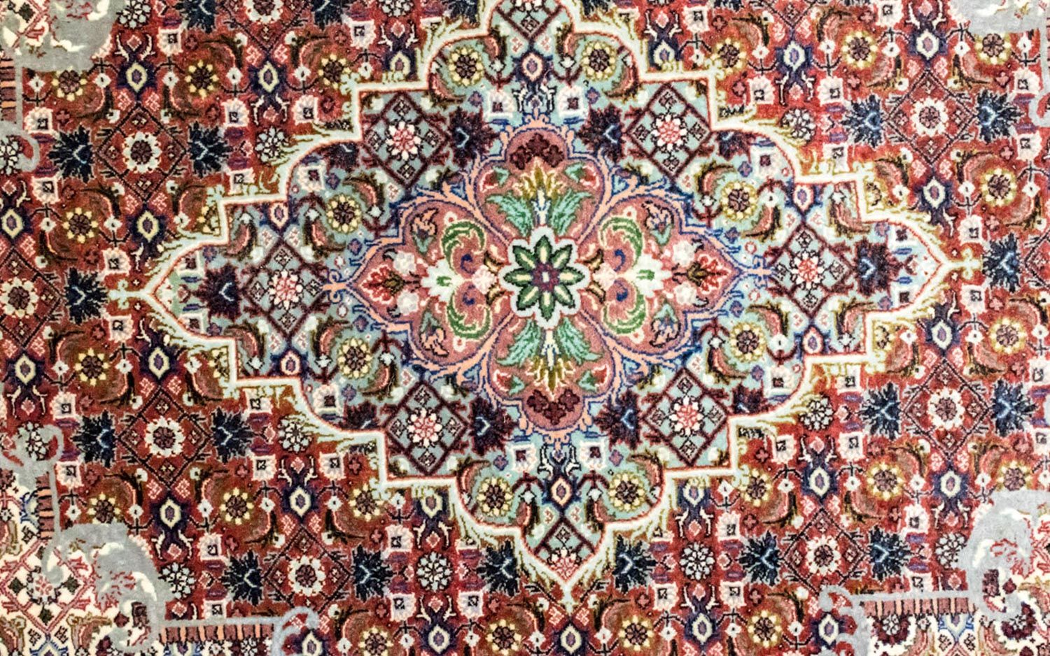 Alfombra persa - Bidjar - 296 x 210 cm - azul