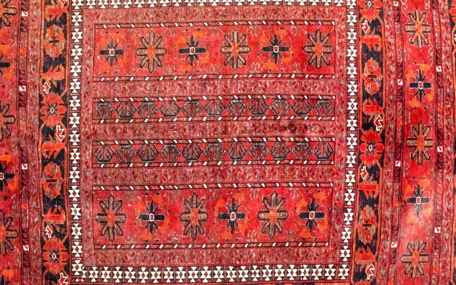 Alfombra afgana - Bukhara - 225 x 172 cm - rojo