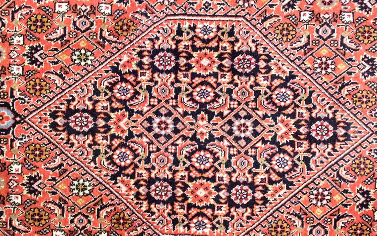 Alfombra persa - Bidjar - 235 x 178 cm - rojo claro