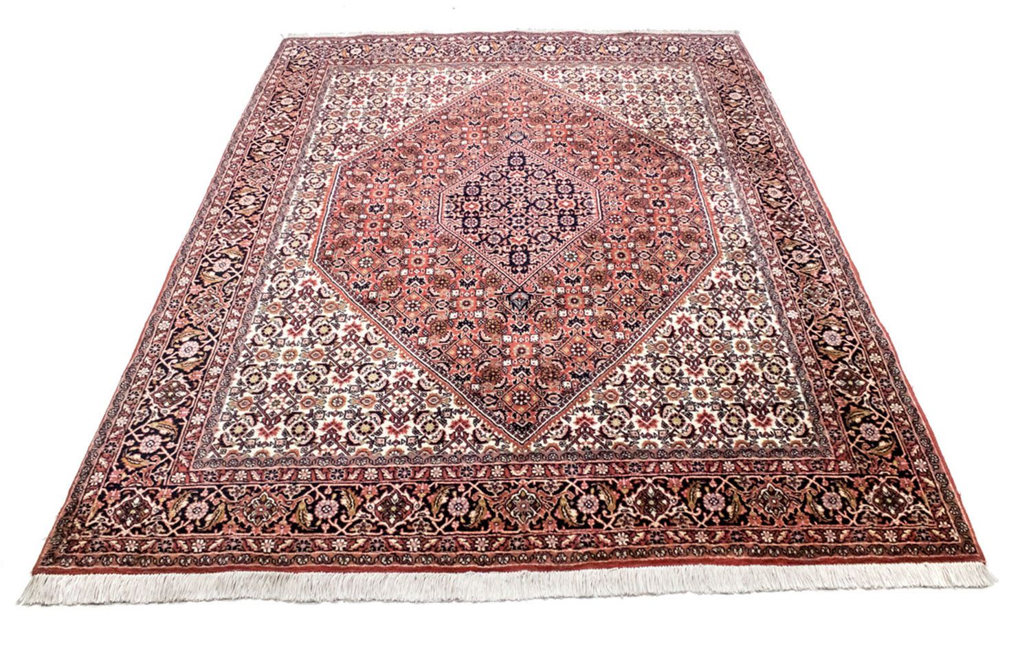 Alfombra persa - Bidjar - 235 x 178 cm - rojo claro
