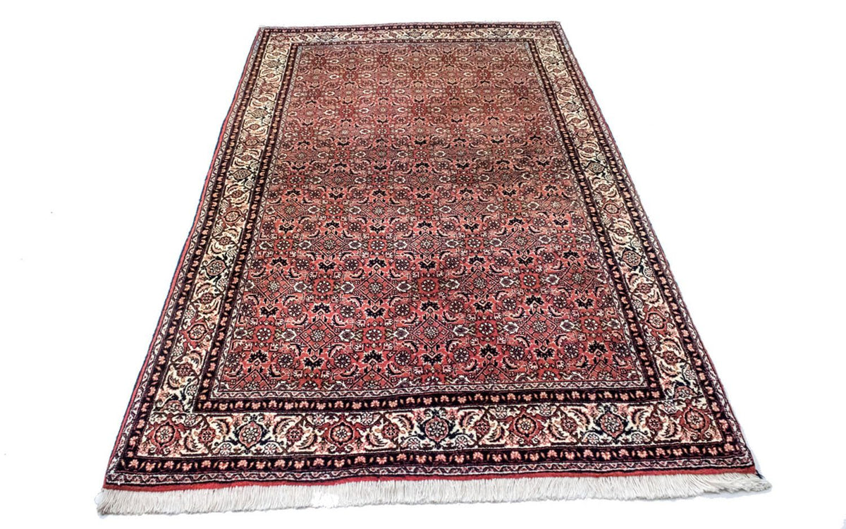 Alfombra persa - Bidjar - 216 x 125 cm - rojo claro