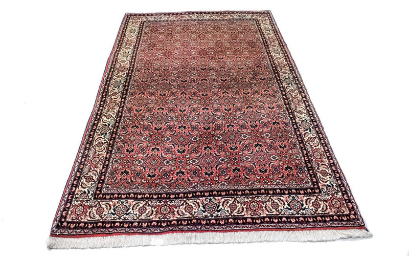 Alfombra persa - Bidjar - 216 x 125 cm - rojo claro