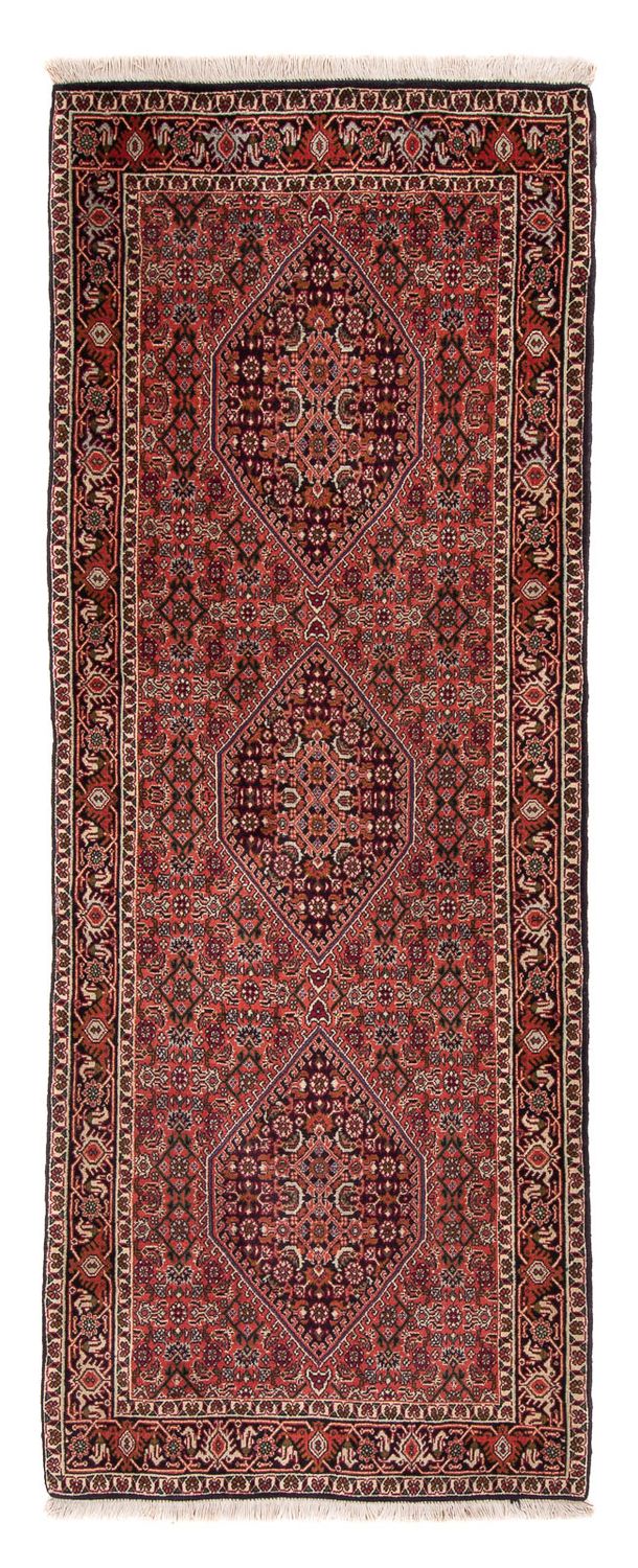 Alfombra de pasillo Alfombra persa - Bidjar - 205 x 76 cm - azul oscuro