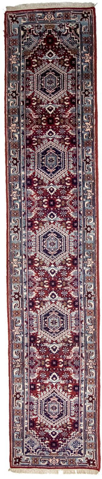 Alfombra de pasillo Alfombra oriental - 343 x 69 cm - rojo